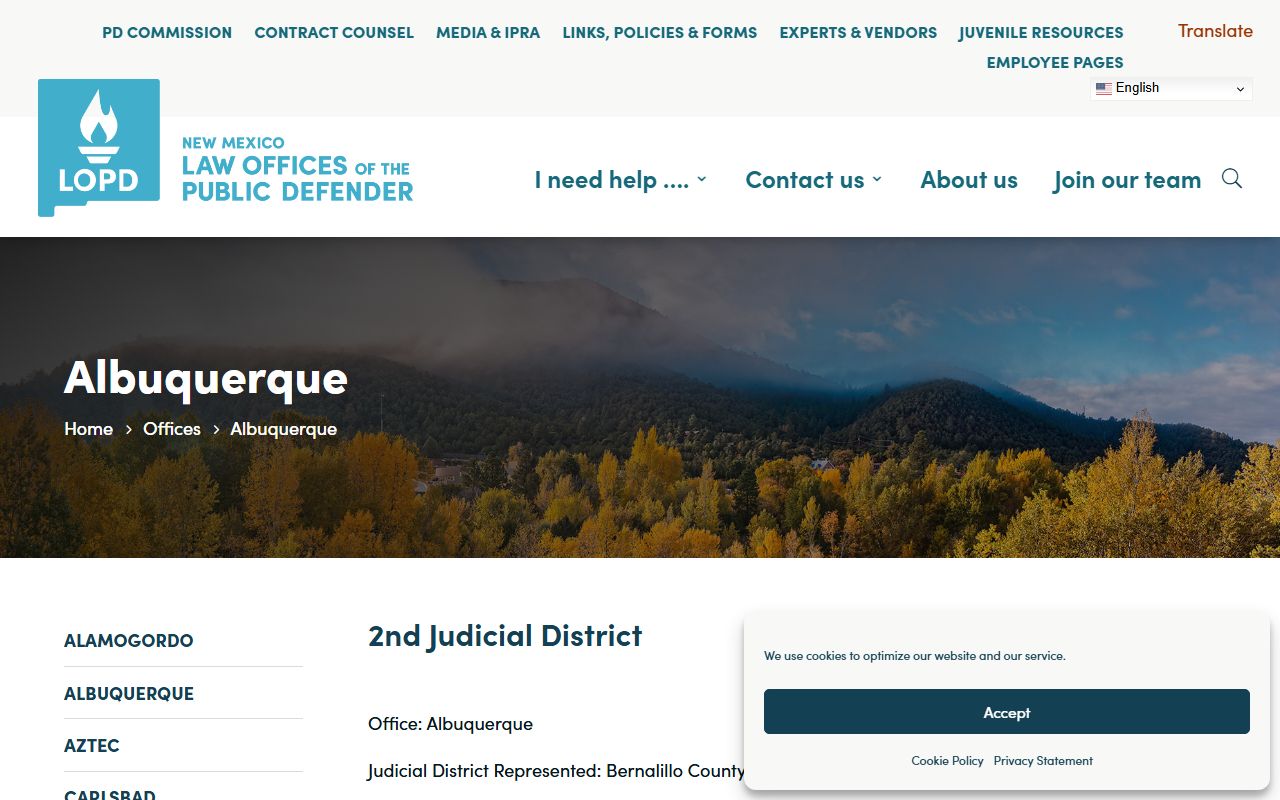 Bernalillo County arrest records and court charges Public Defender Albuquerque office
