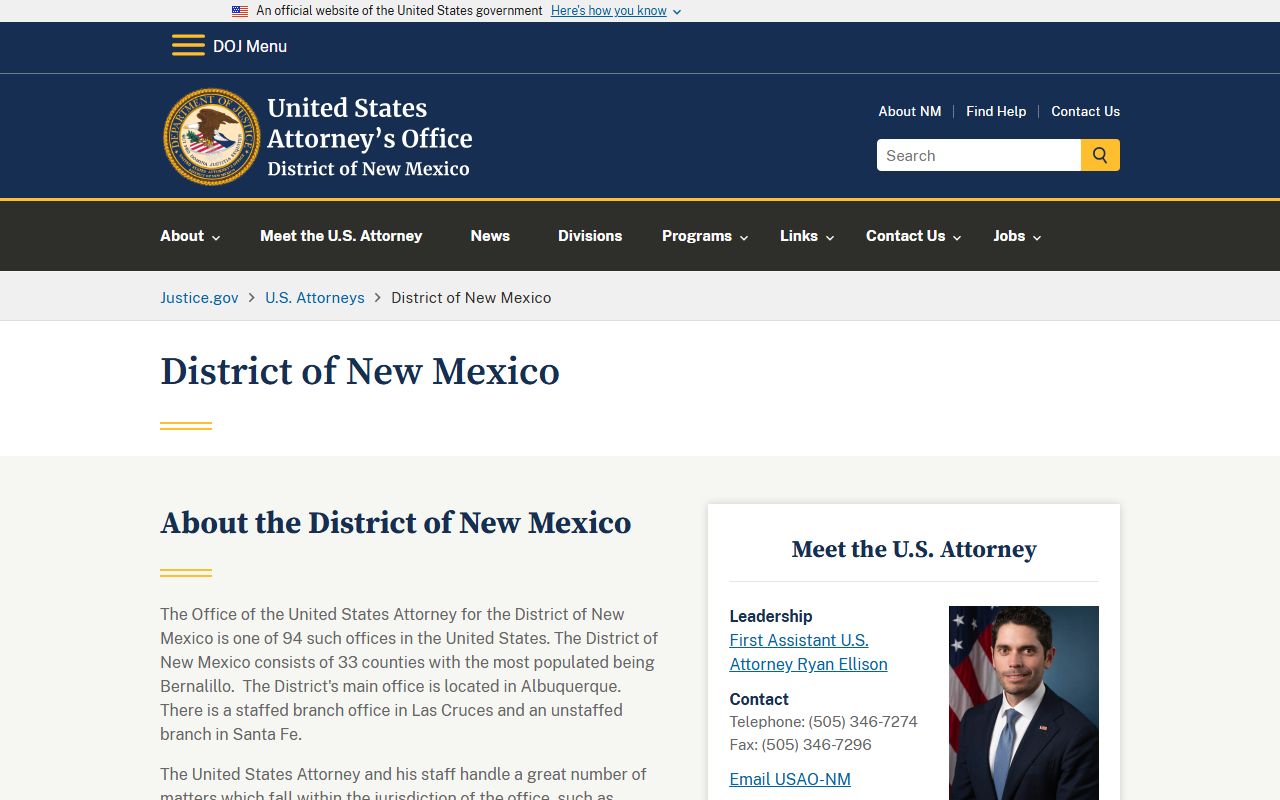 Bernalillo County District Court federal prosecution distinction