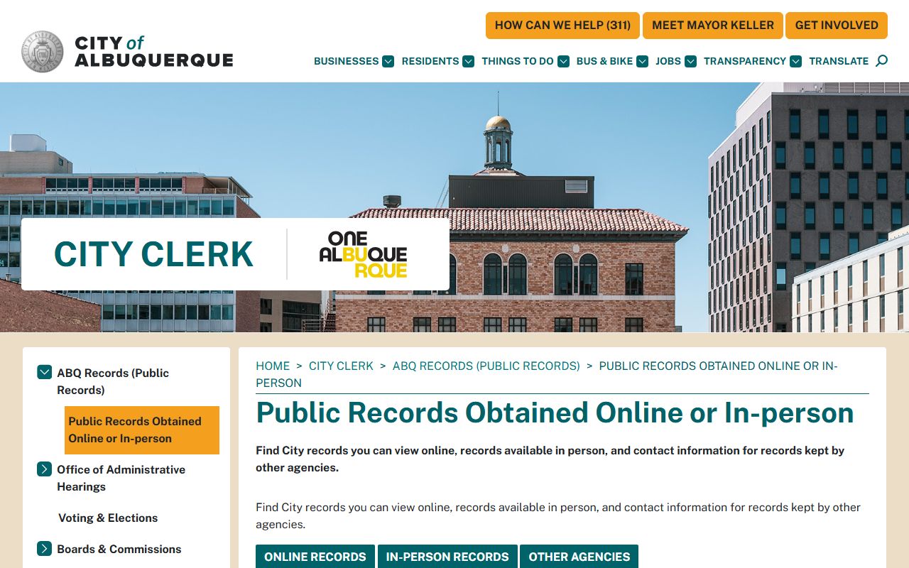 Bernalillo County court records public records routing