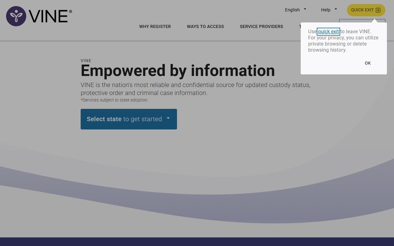 Bernalillo County inmate records VINELink custody notification system